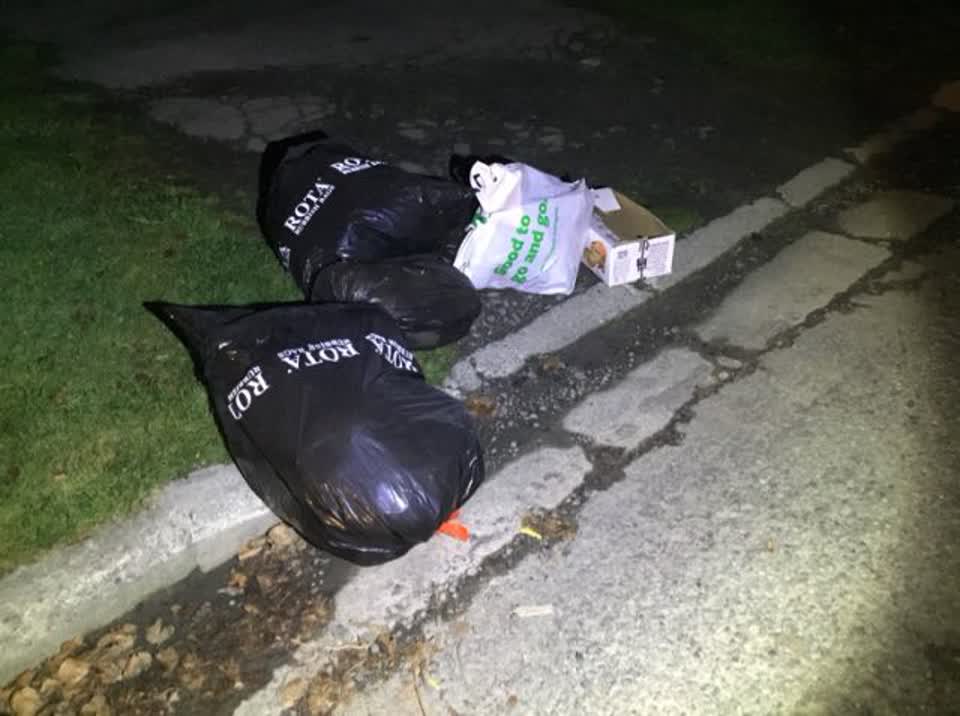 The photograph attached to this rubbish/recycling report