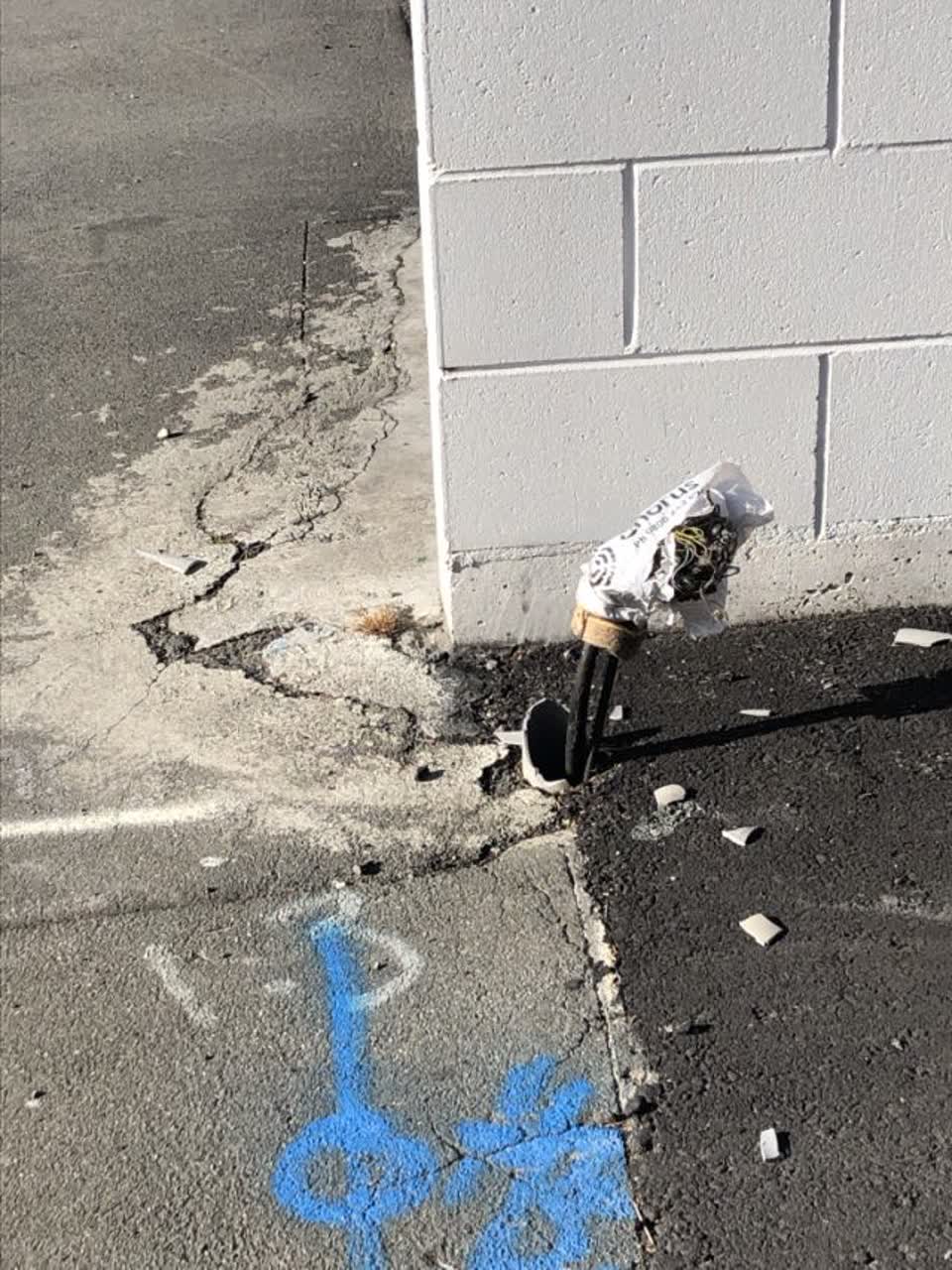 The photograph attached to this wastewater/stormwater report