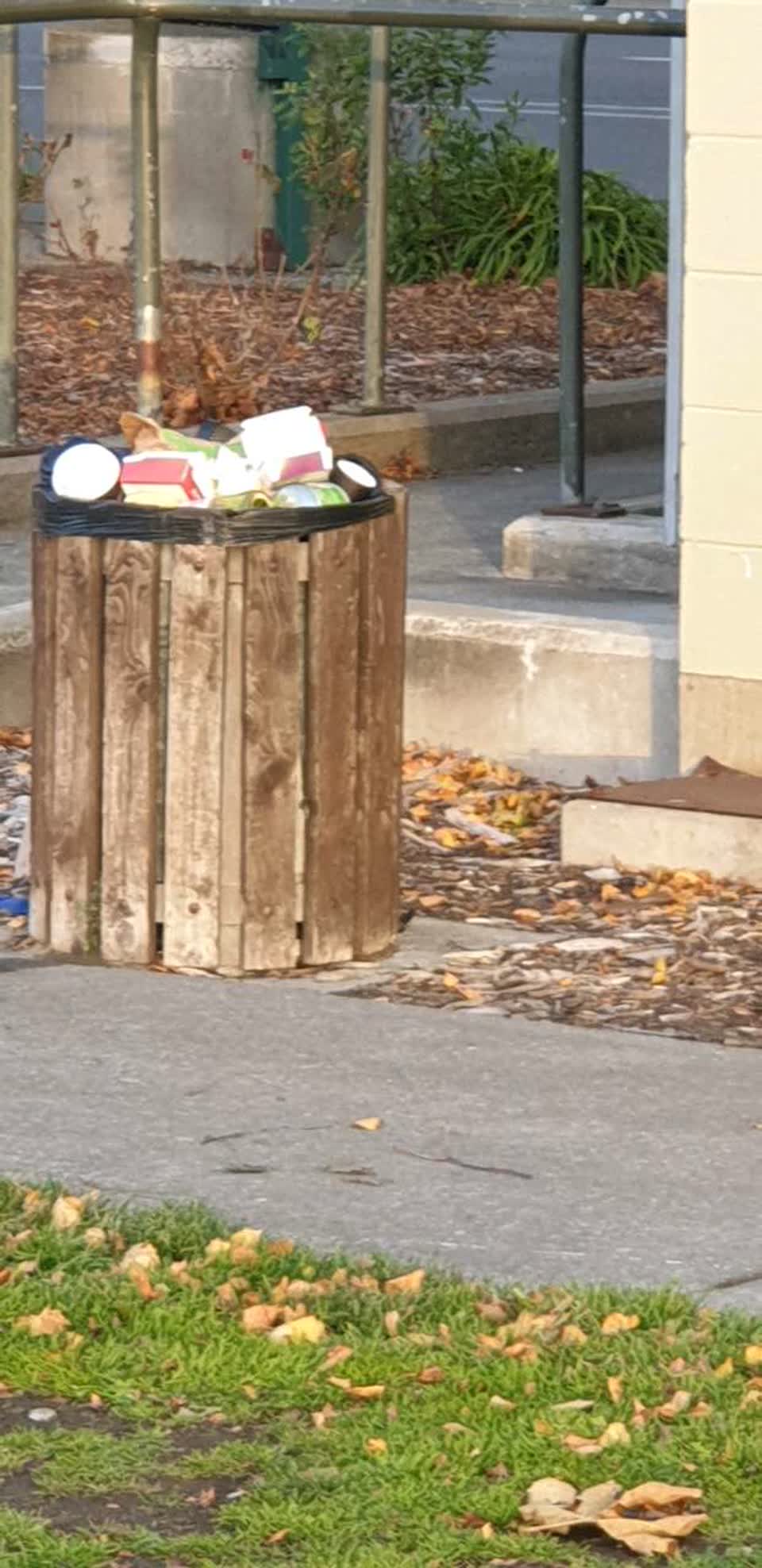 The photograph attached to this rubbish/recycling report