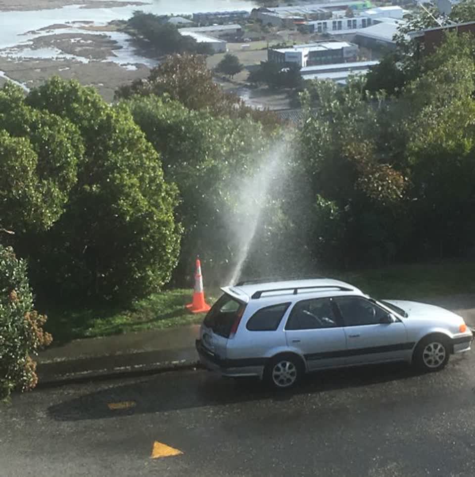 The photograph attached to this water supply report