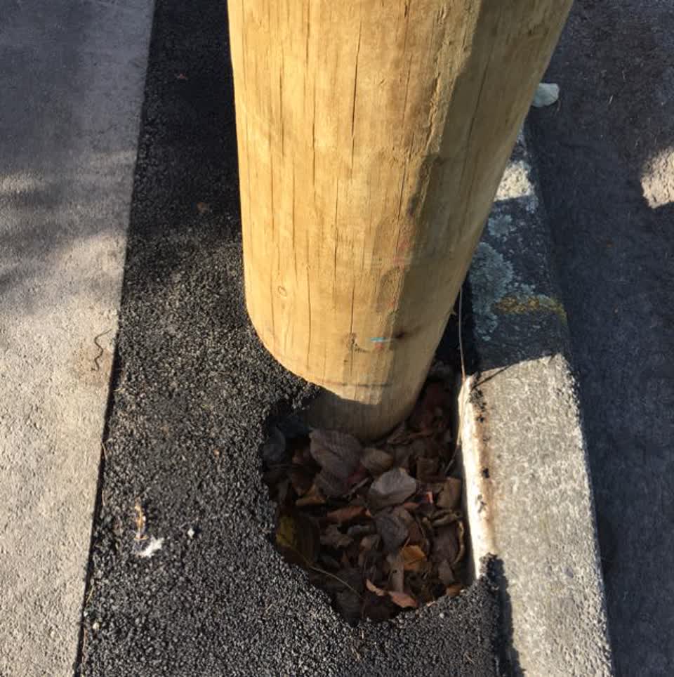 The photograph attached to this roading/streets report