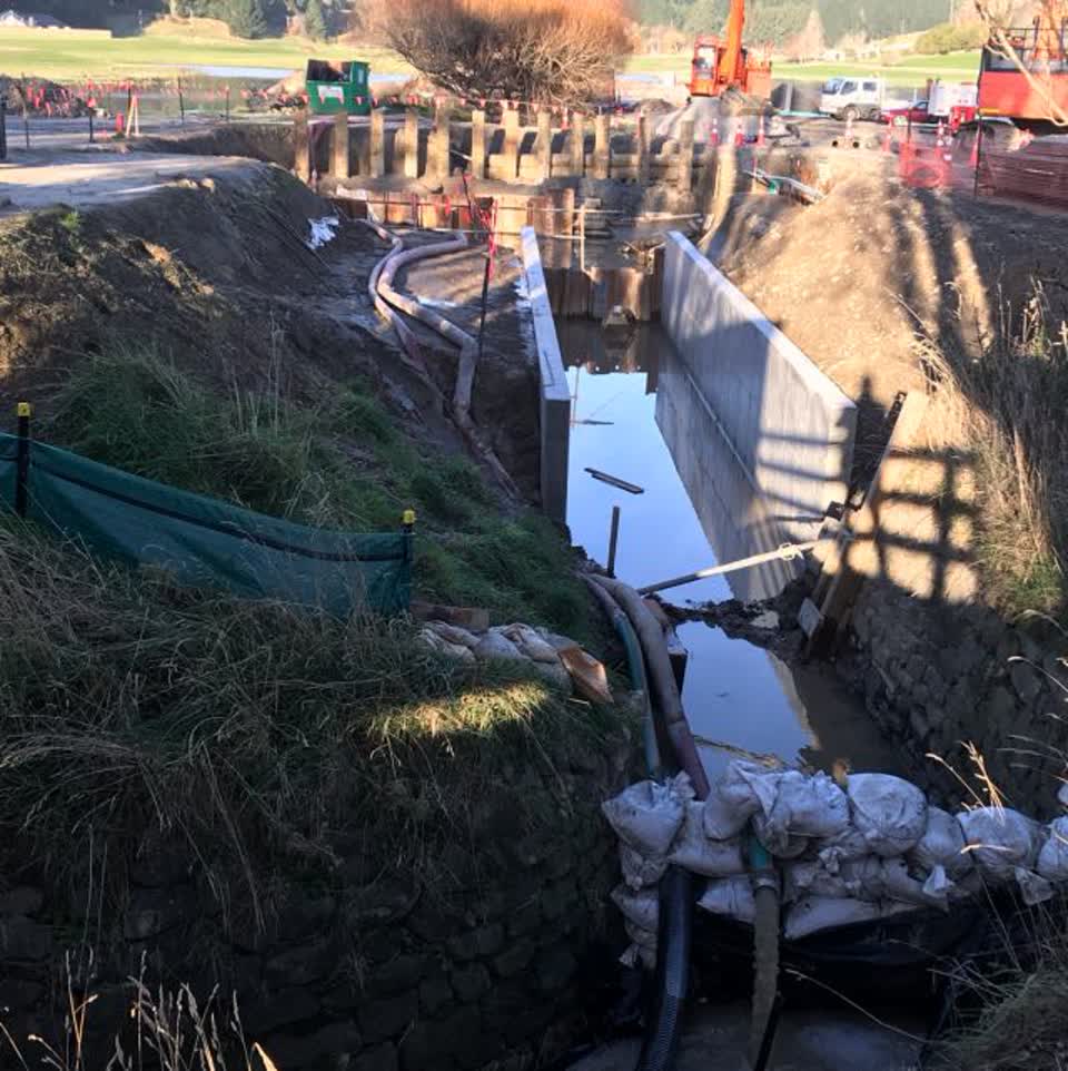 The photograph attached to this wastewater/stormwater report