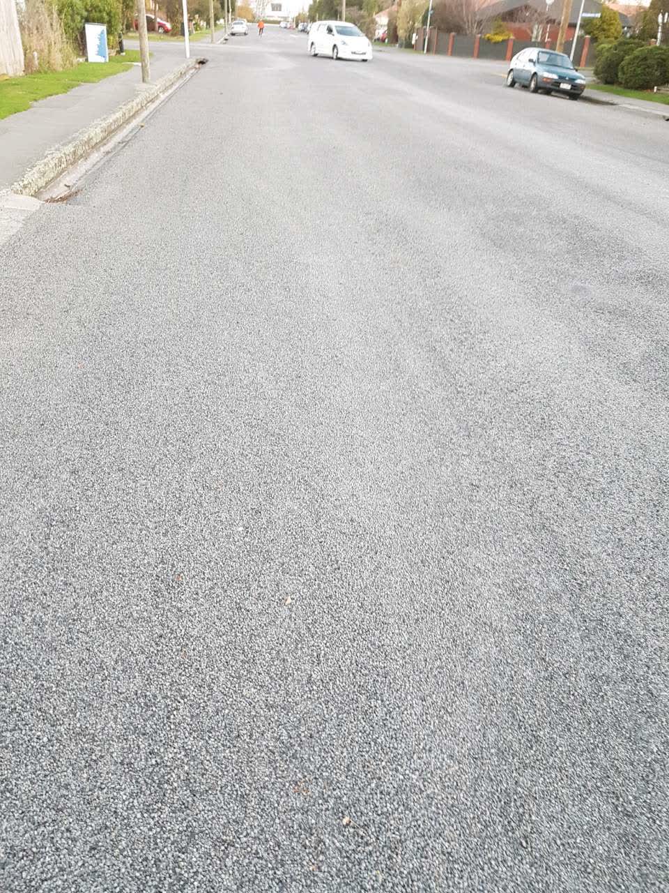 The photograph attached to this roading/streets report