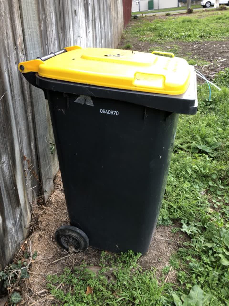 The photograph attached to this rubbish/recycling report