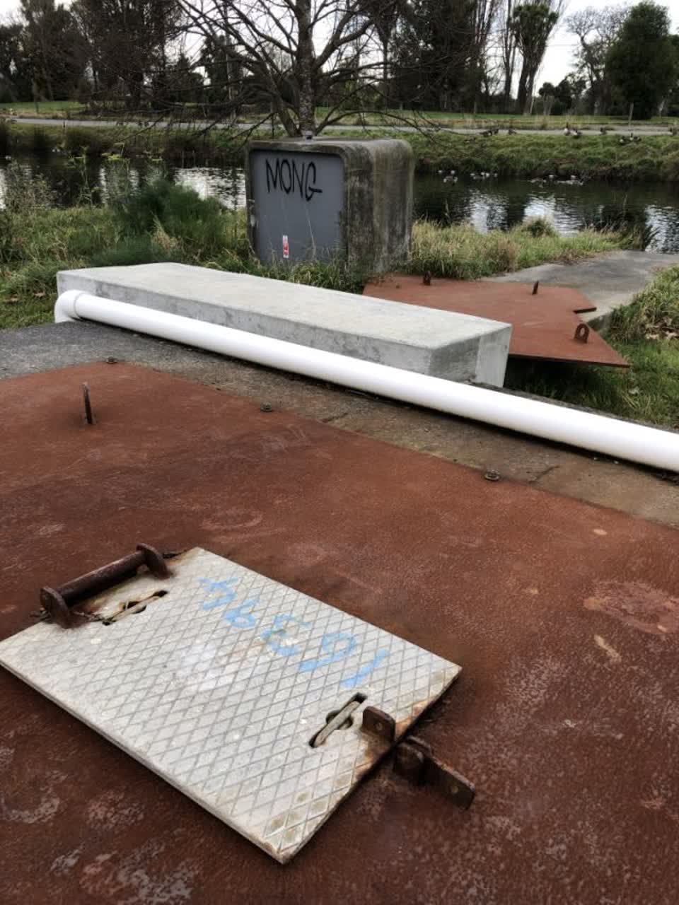 The photograph attached to this wastewater/stormwater report