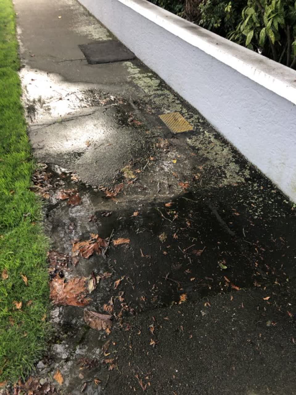 The photograph attached to this wastewater/stormwater report