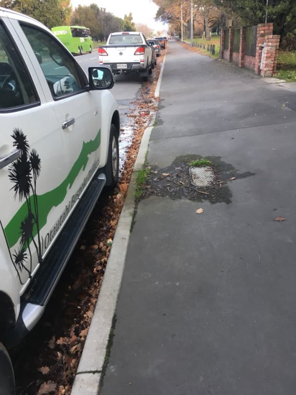 The photograph attached to this roading/streets report
