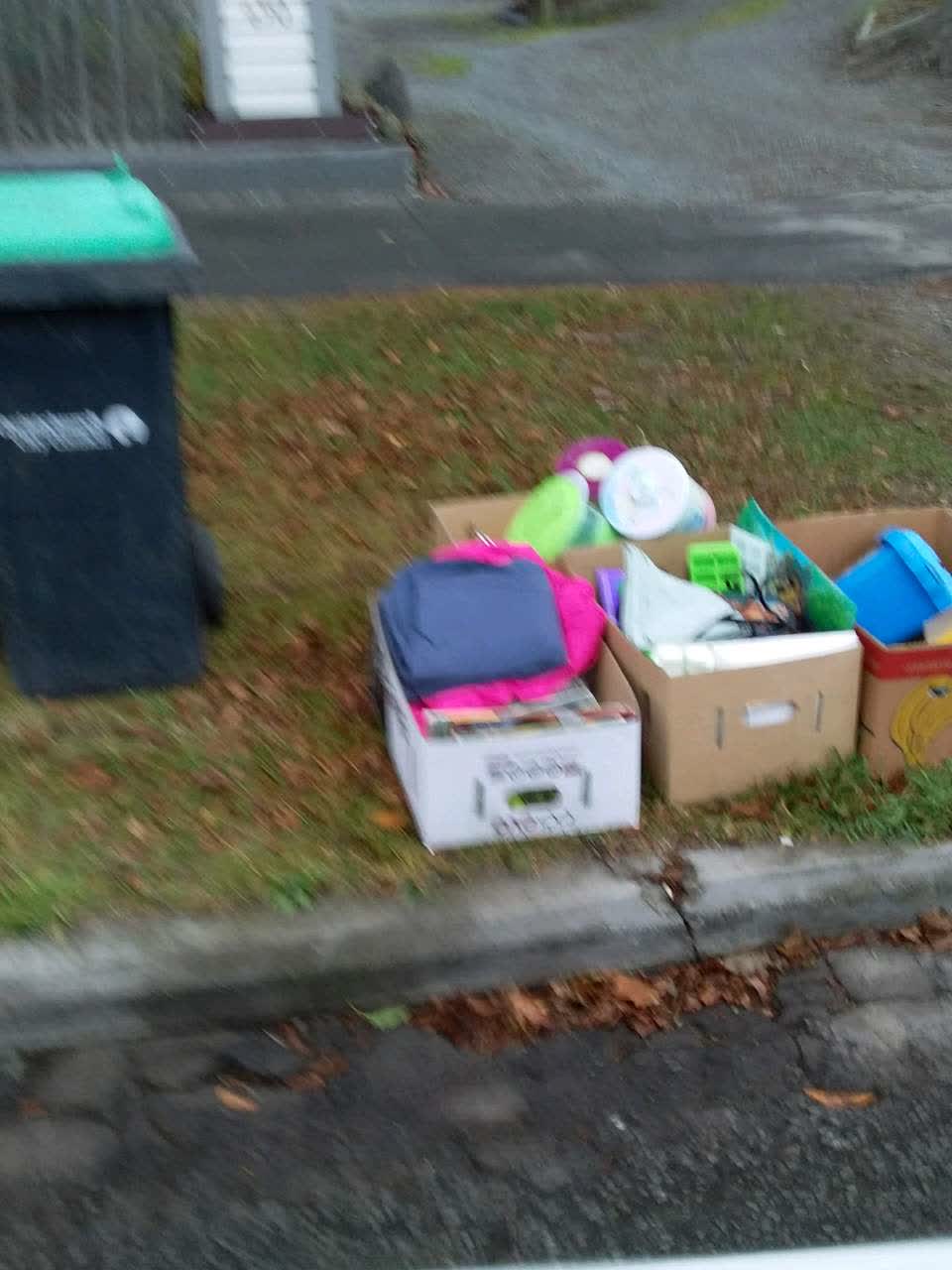 The photograph attached to this rubbish/recycling report