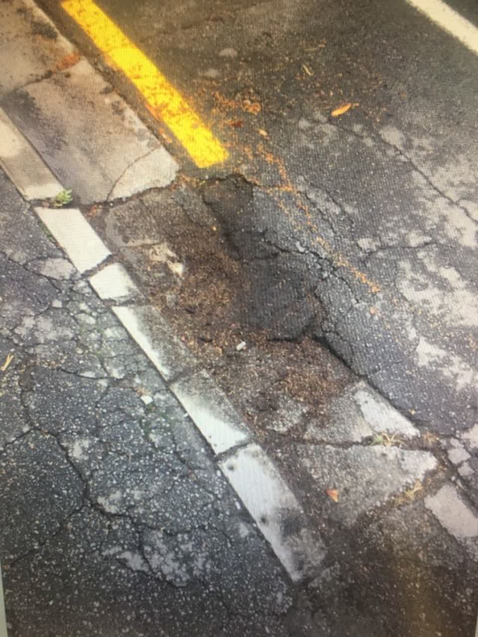 The photograph attached to this roading/streets report