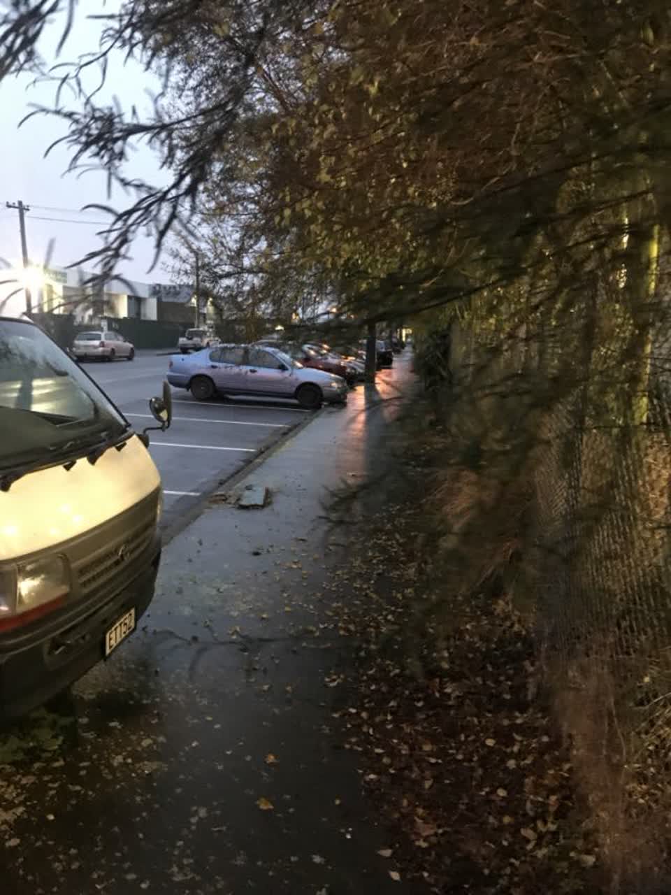 The photograph attached to this roading/streets report