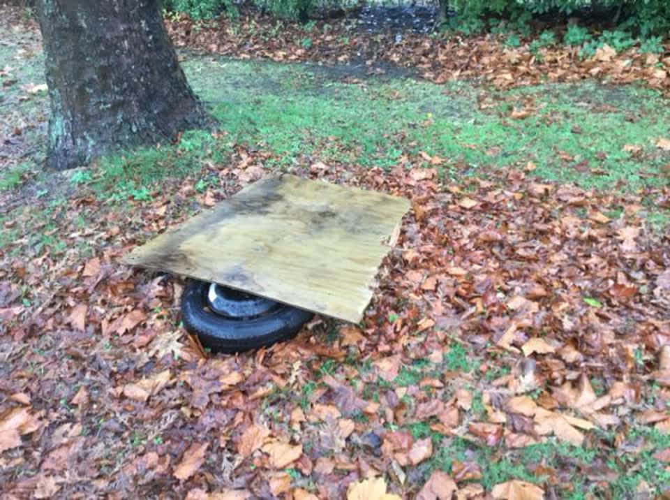The photograph attached to this rubbish/recycling report