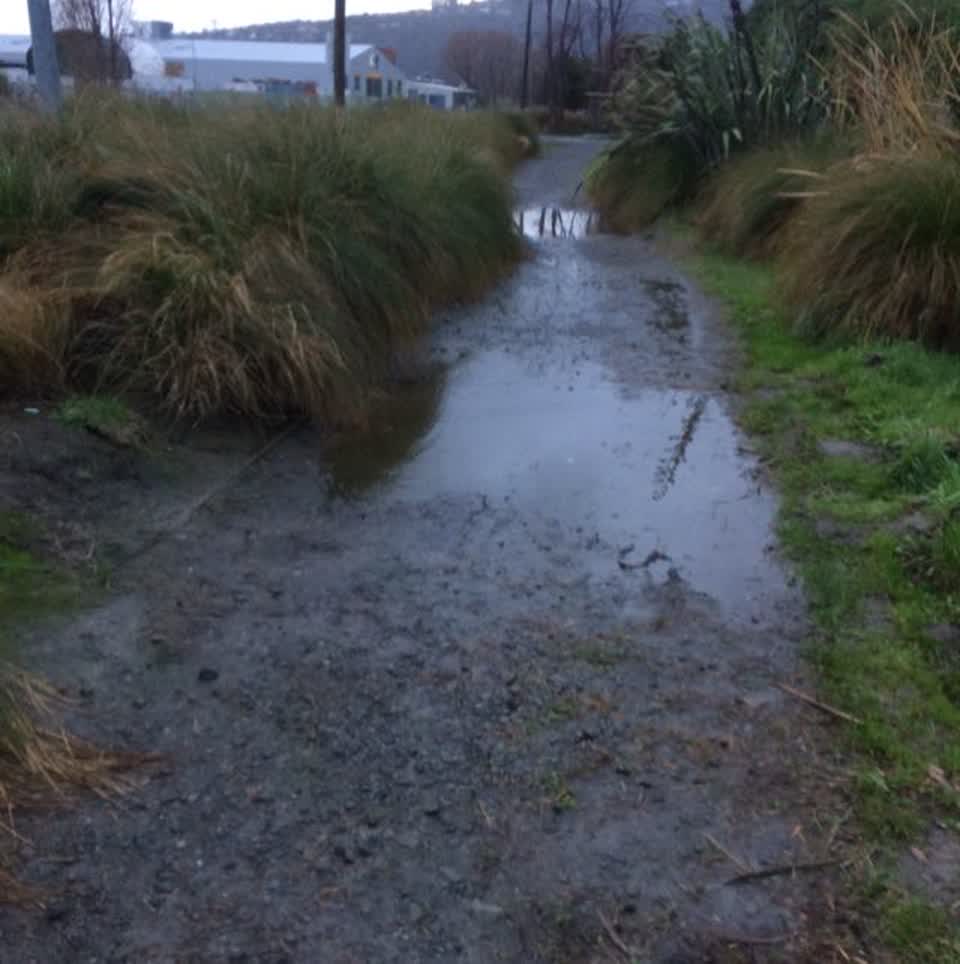 The photograph attached to this flooding report