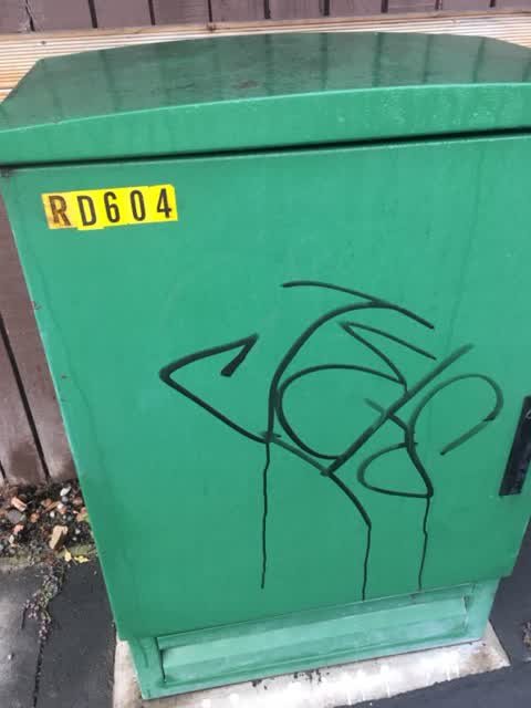 Graffiti, a report photo