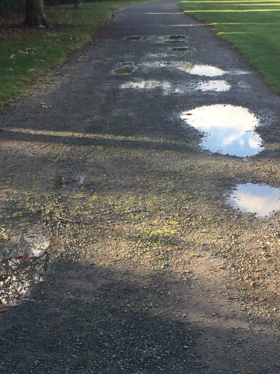 The photograph attached to this flooding report