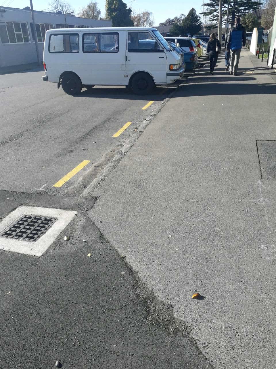 The photograph attached to this roading/streets report