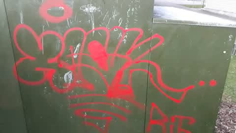 Graffiti, a report photo