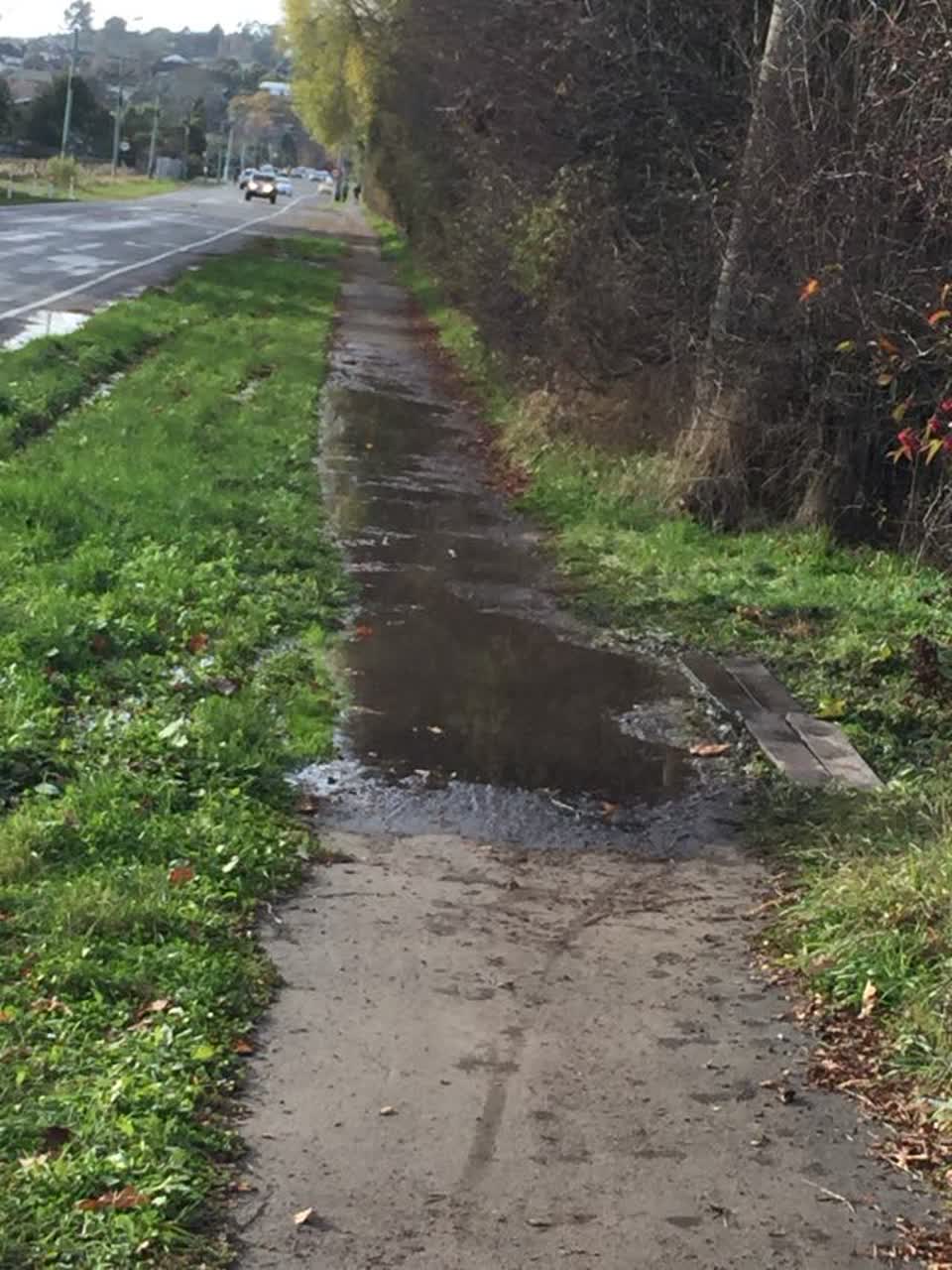 The photograph attached to this roading/streets report