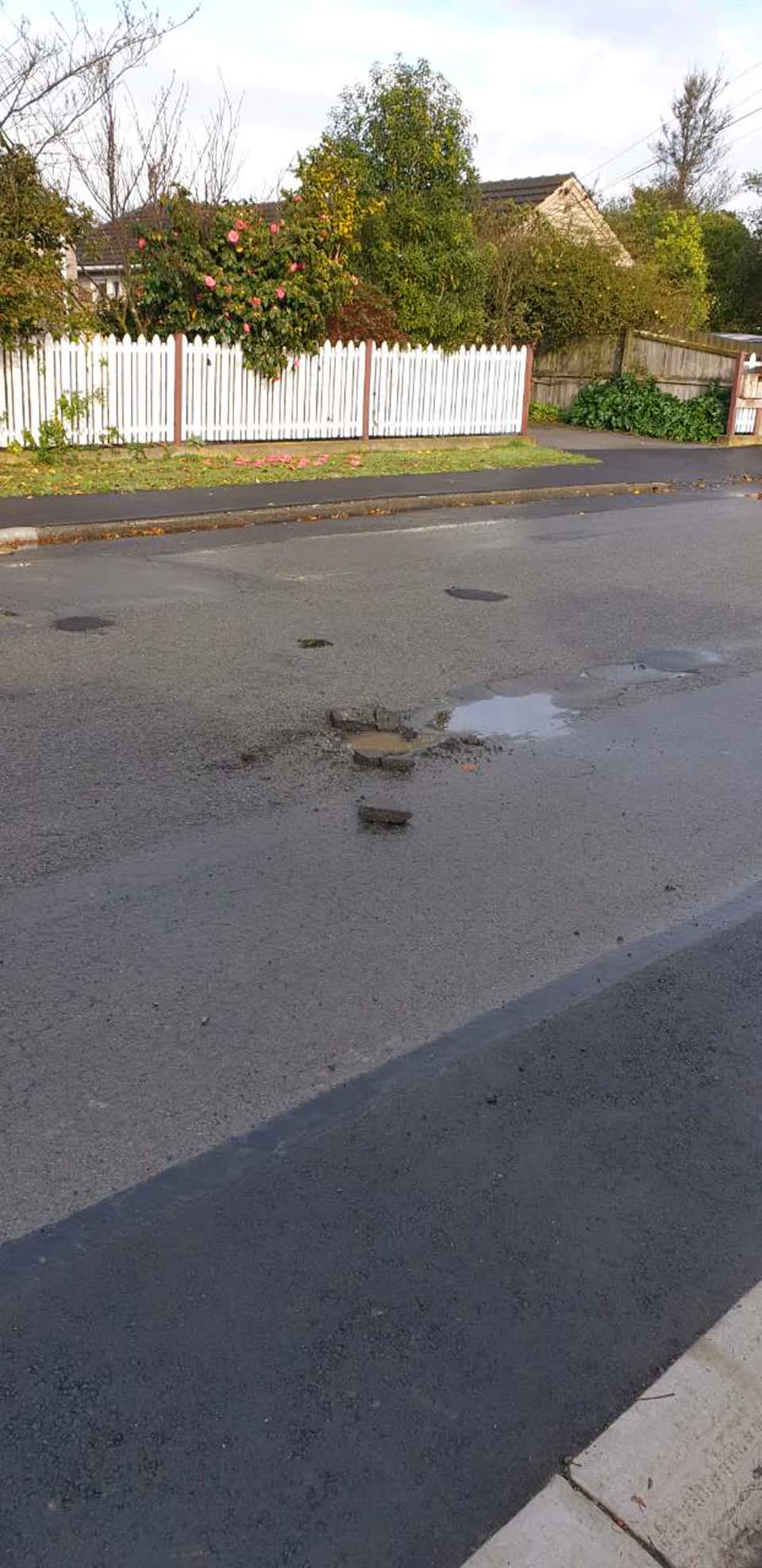 The photograph attached to this roading/streets report