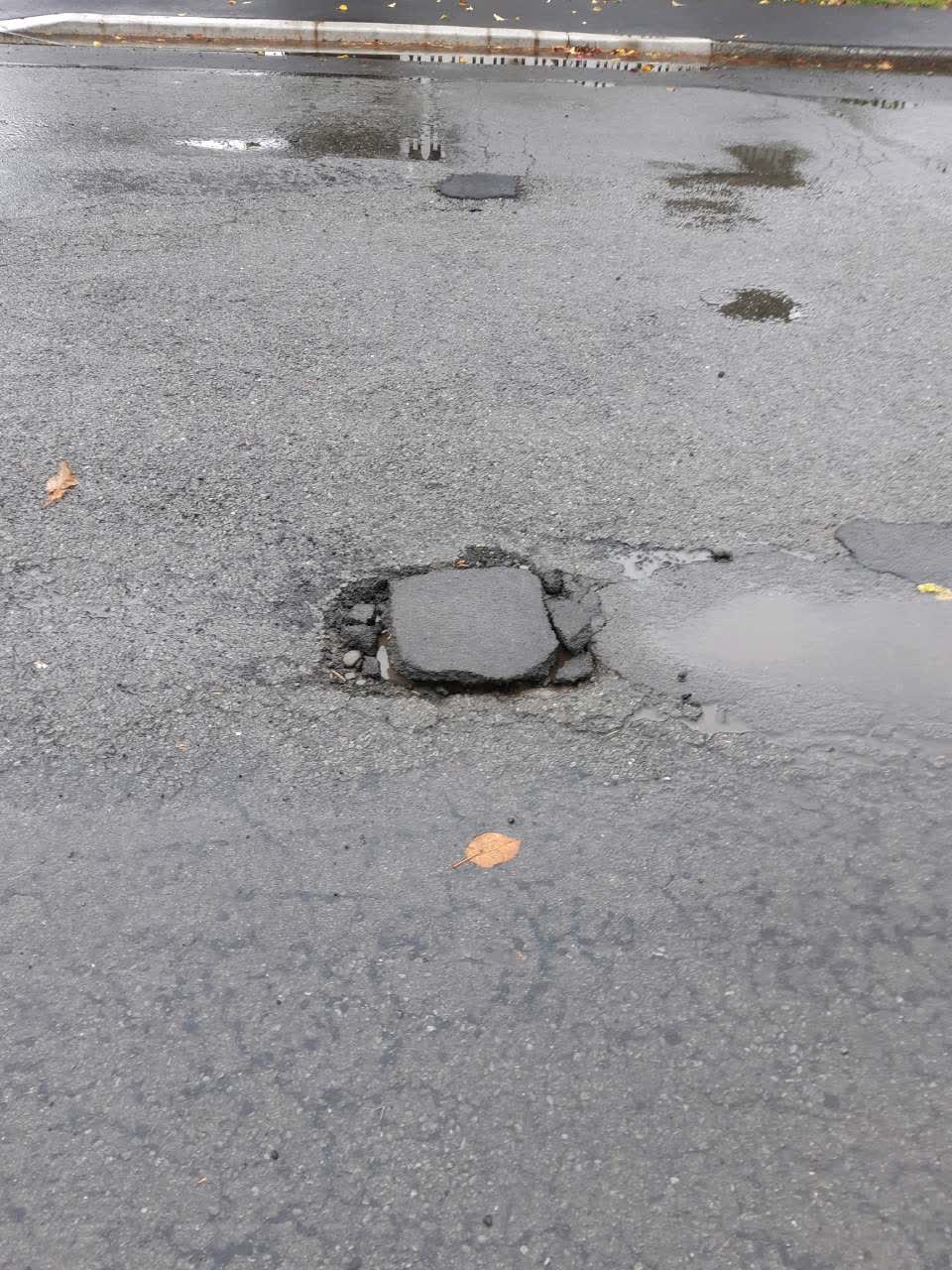 The photograph attached to this roading/streets report