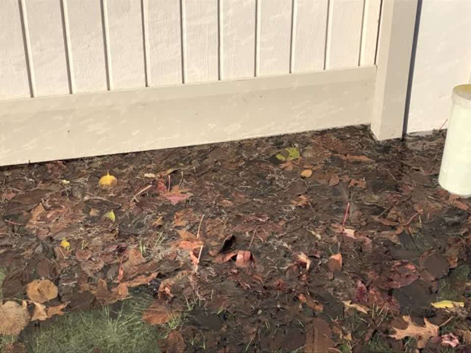The photograph attached to this flooding report