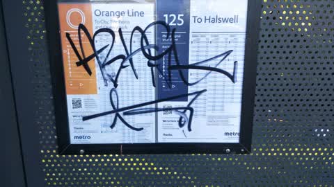 Graffiti, a report photo