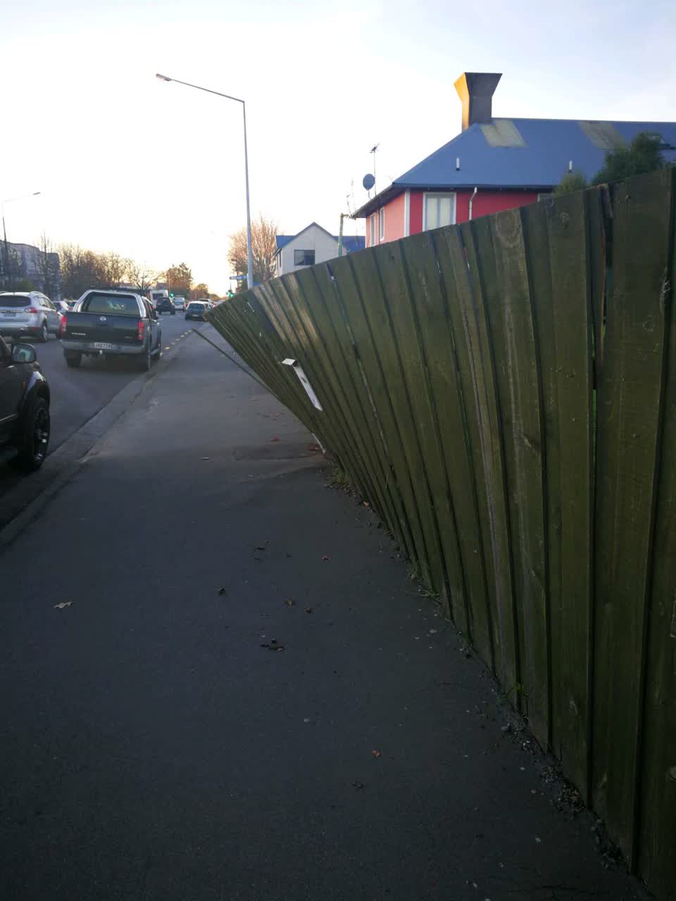 The photograph attached to this roading/streets report