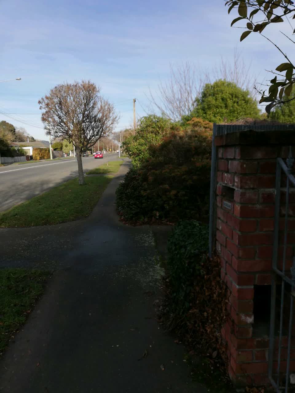 The photograph attached to this roading/streets report