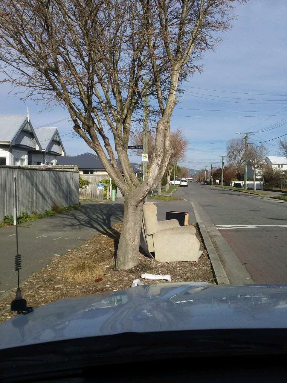 The photograph attached to this rubbish/recycling report