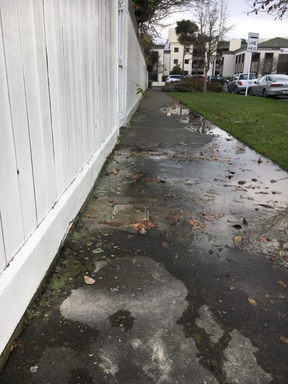 The photograph attached to this flooding report