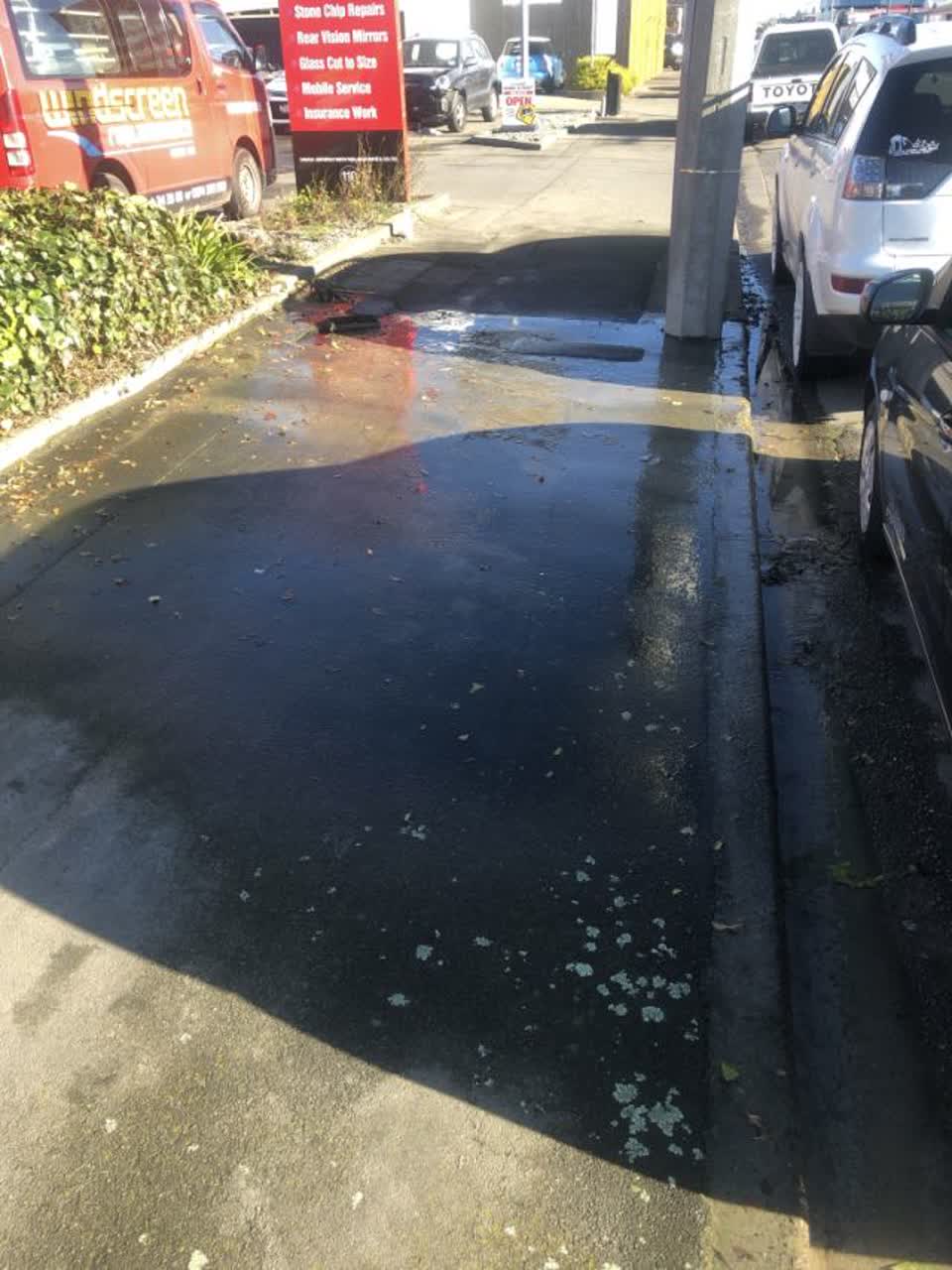 The photograph attached to this wastewater/stormwater report