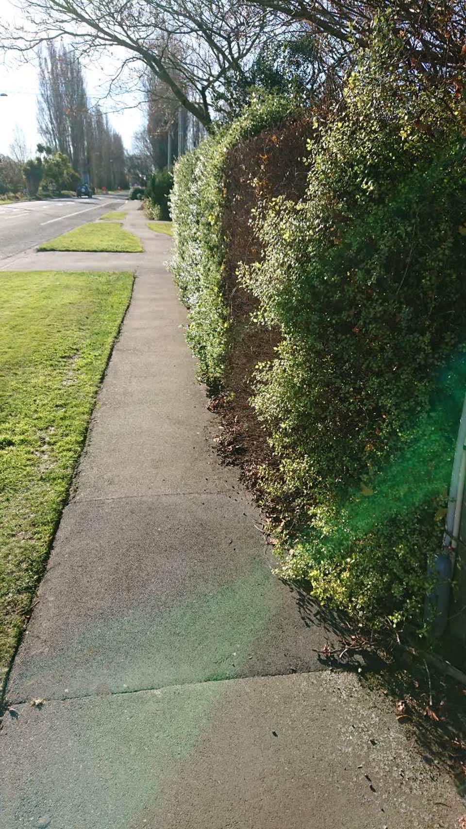 The photograph attached to this roading/streets report