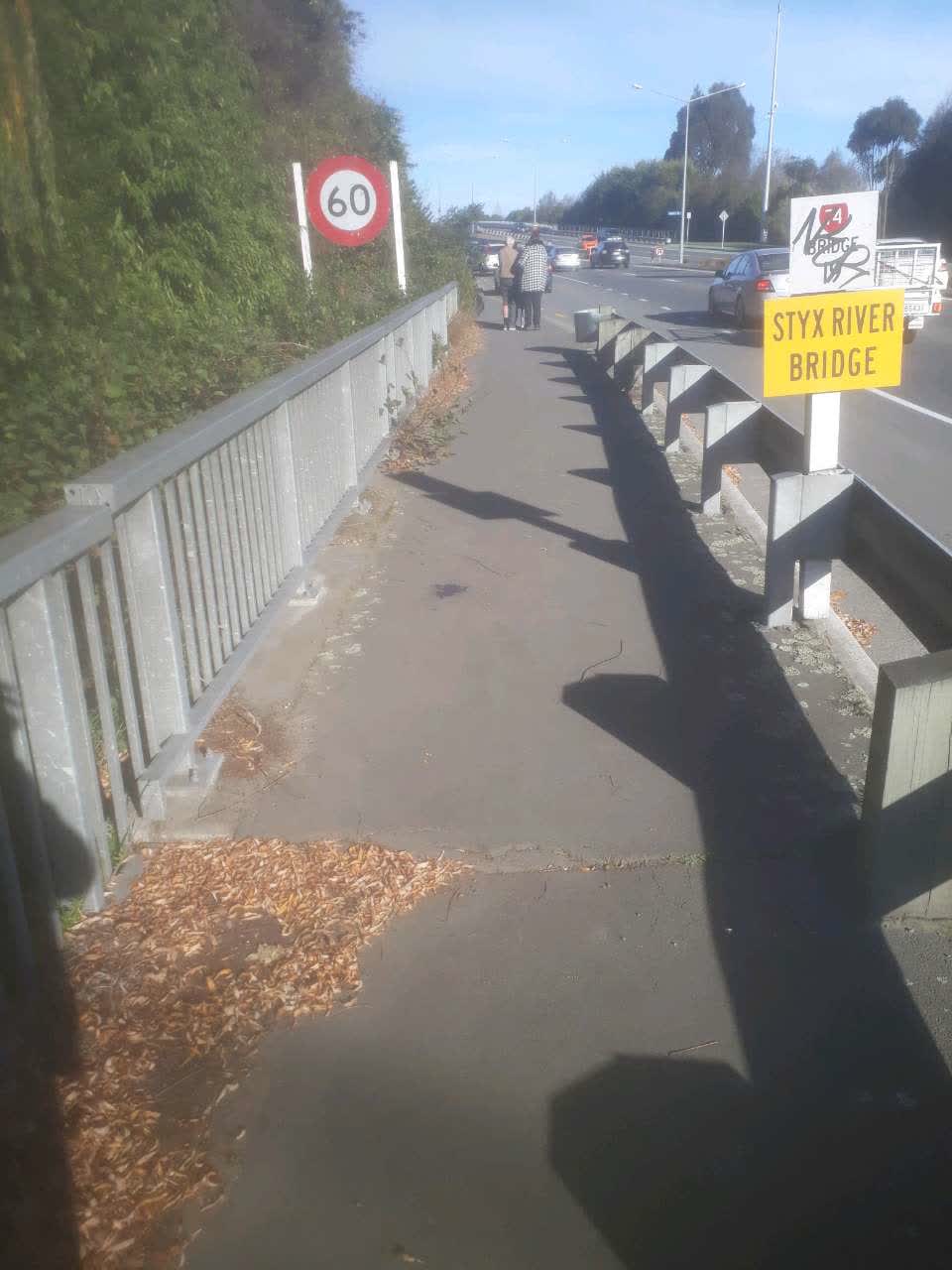 The photograph attached to this roading/streets report