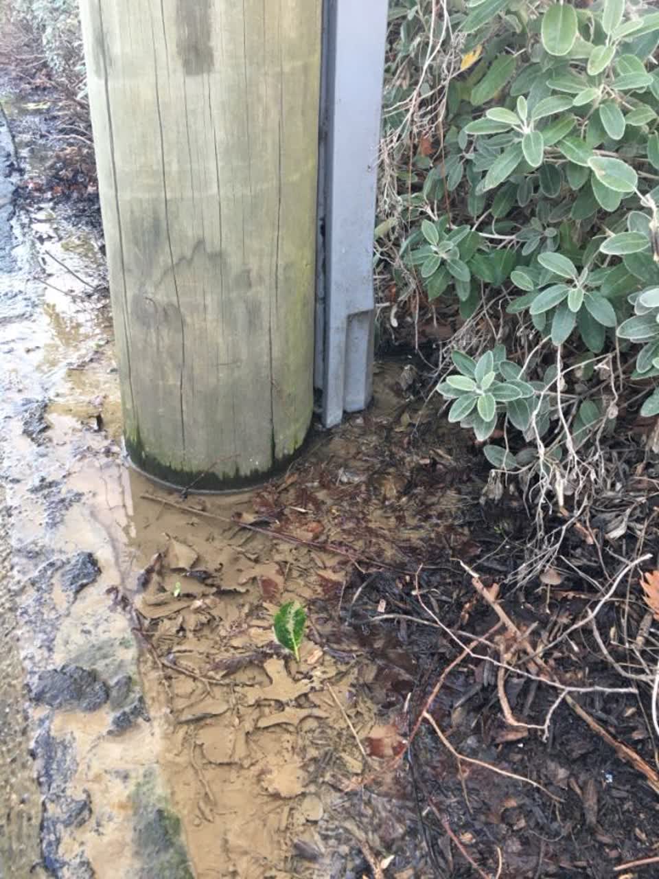 The photograph attached to this wastewater/stormwater report