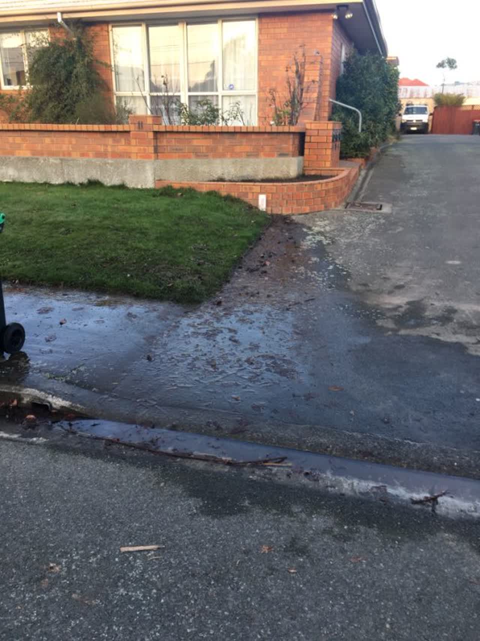 The photograph attached to this wastewater/stormwater report