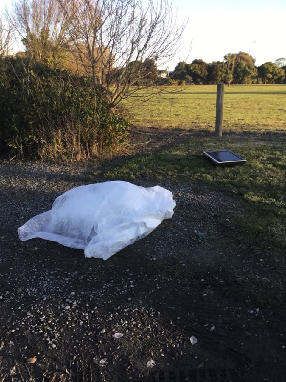 The photograph attached to this rubbish/recycling report