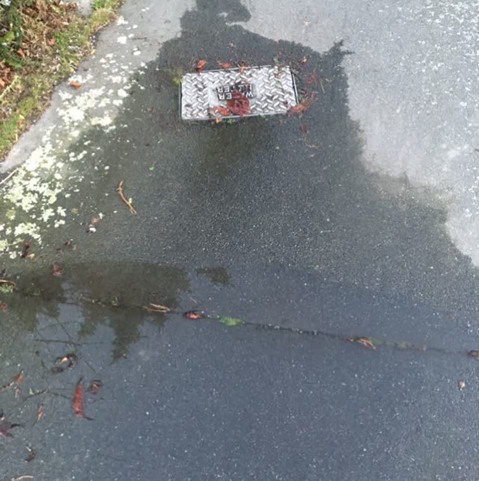 The photograph attached to this water supply report