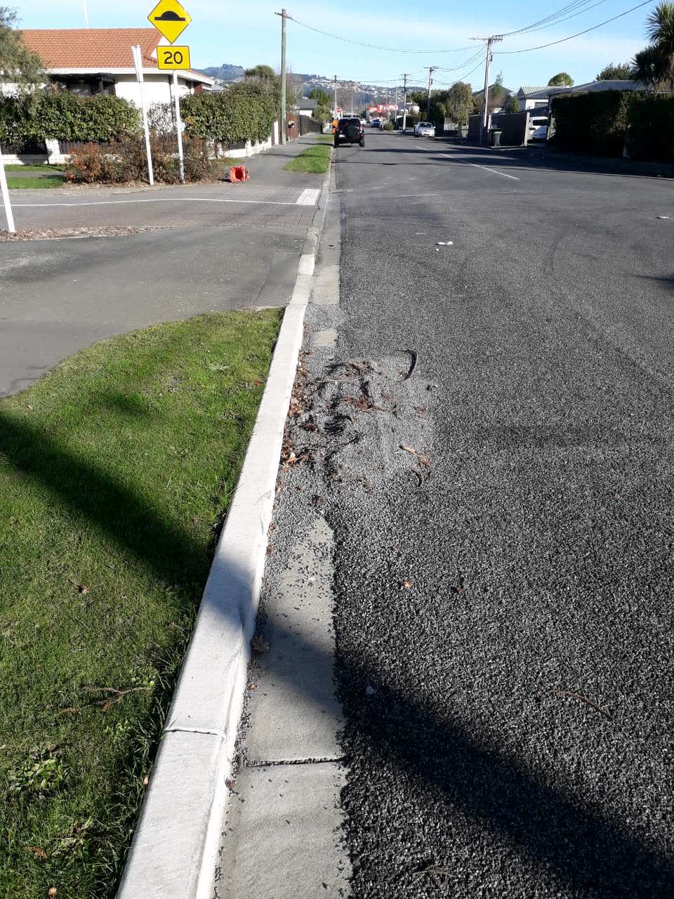 The photograph attached to this roading/streets report