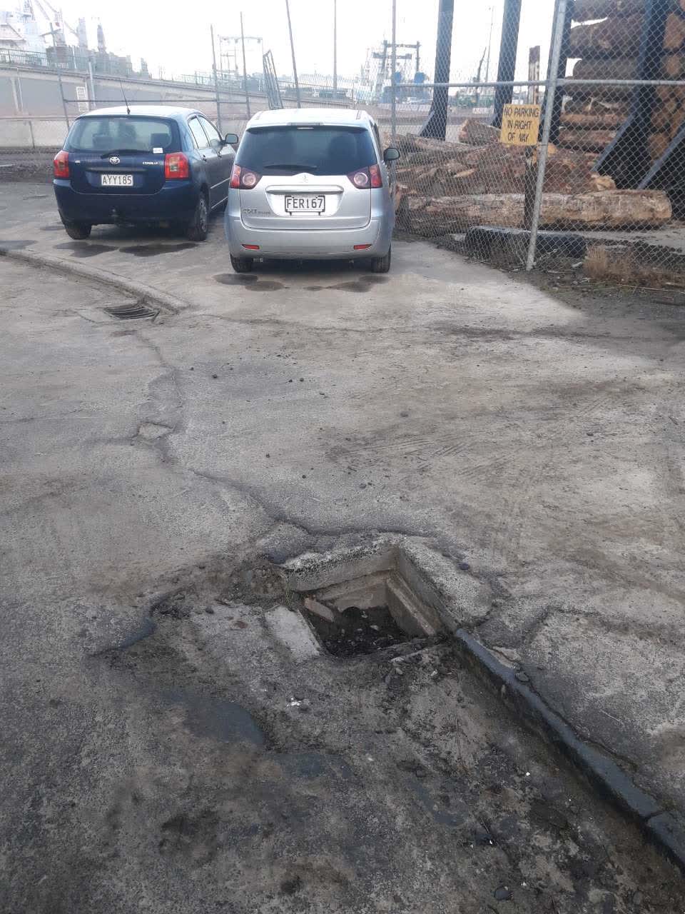 The photograph attached to this wastewater/stormwater report