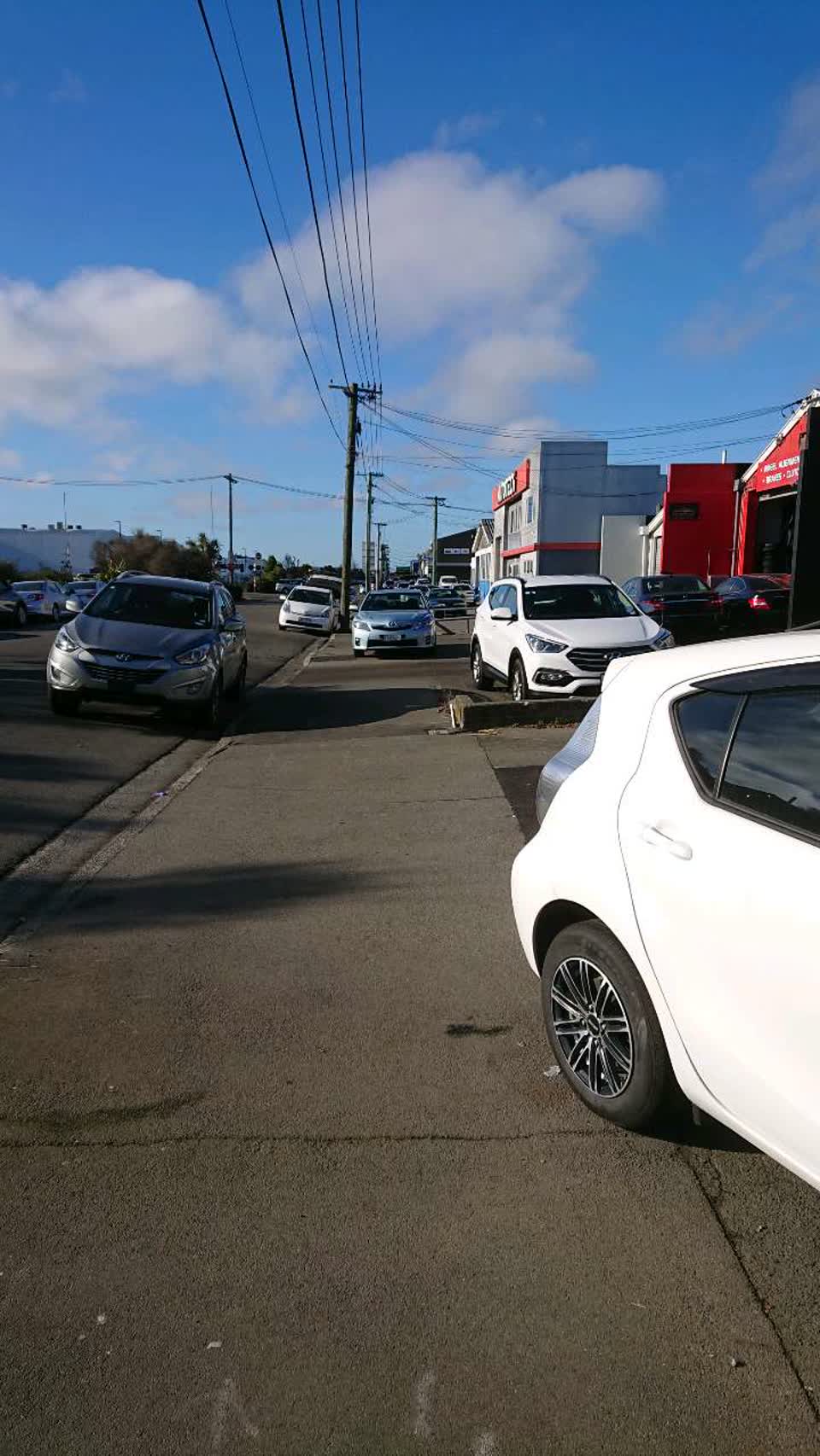 The photograph attached to this roading/streets report