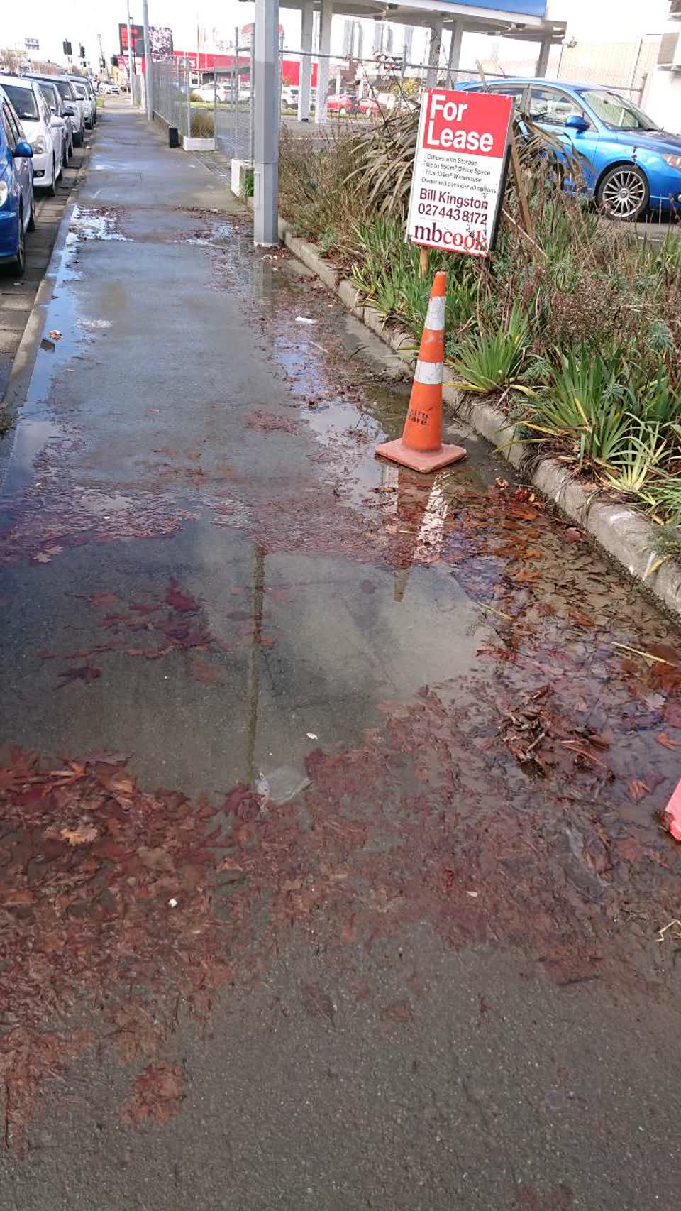 The photograph attached to this water supply report