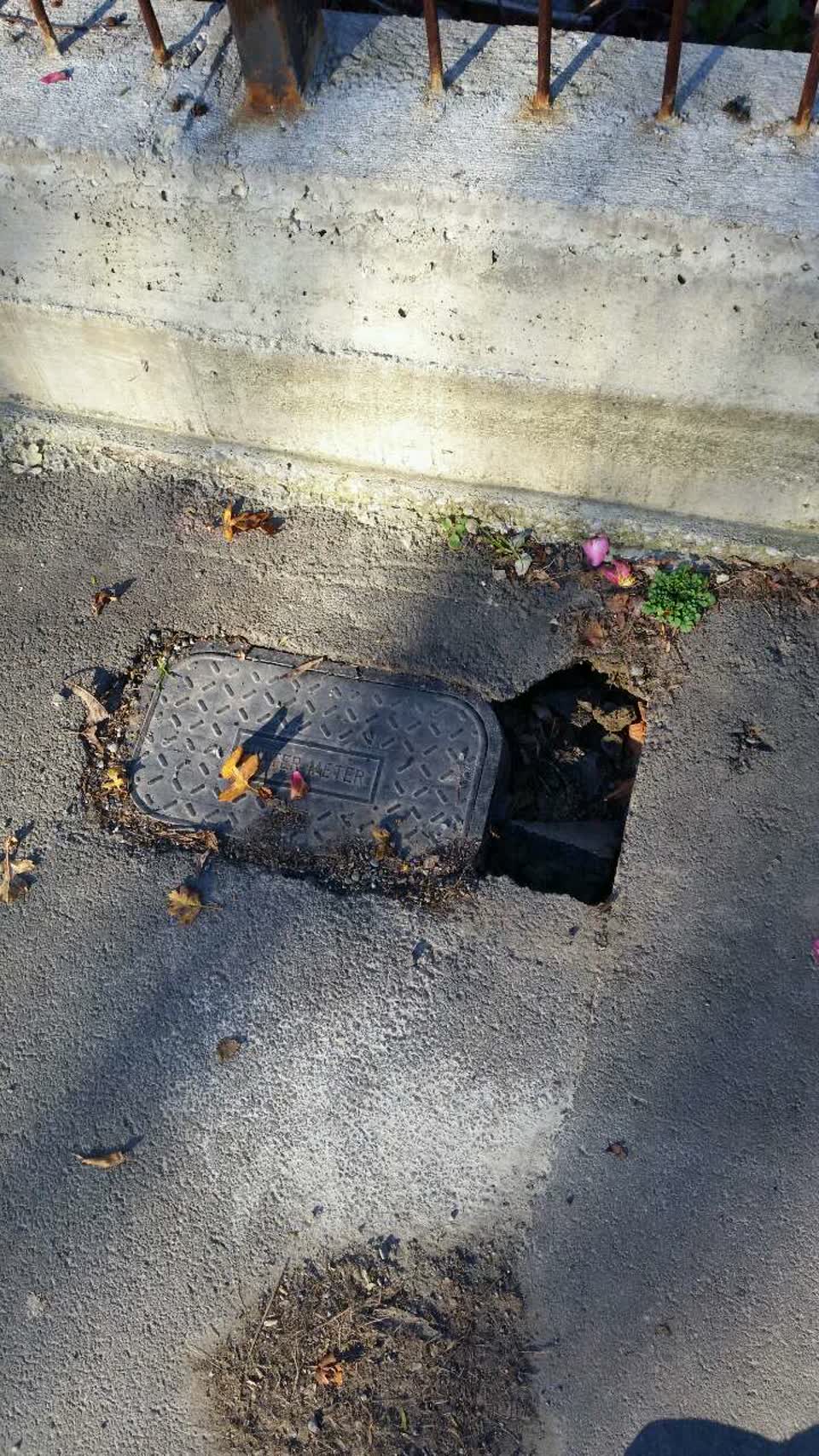 The photograph attached to this roading/streets report