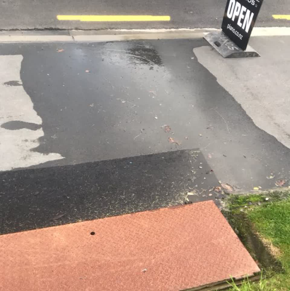 The photograph attached to this flooding report