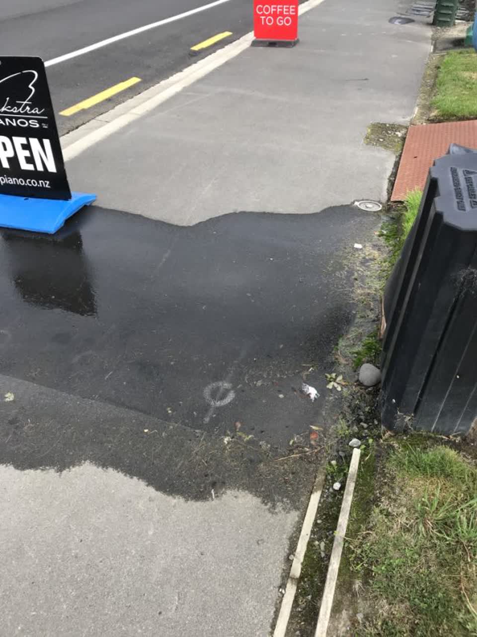 The photograph attached to this flooding report
