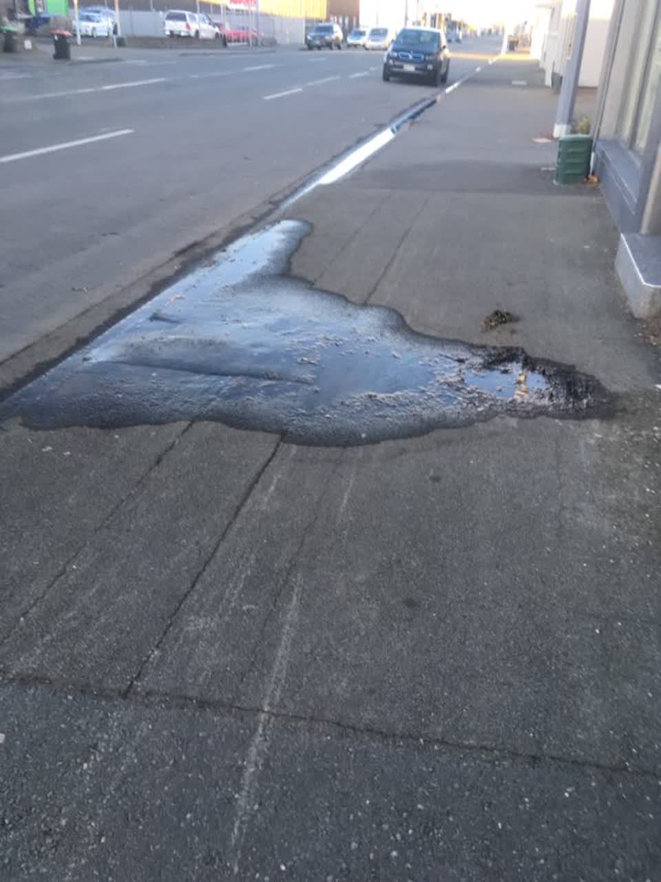The photograph attached to this roading/streets report