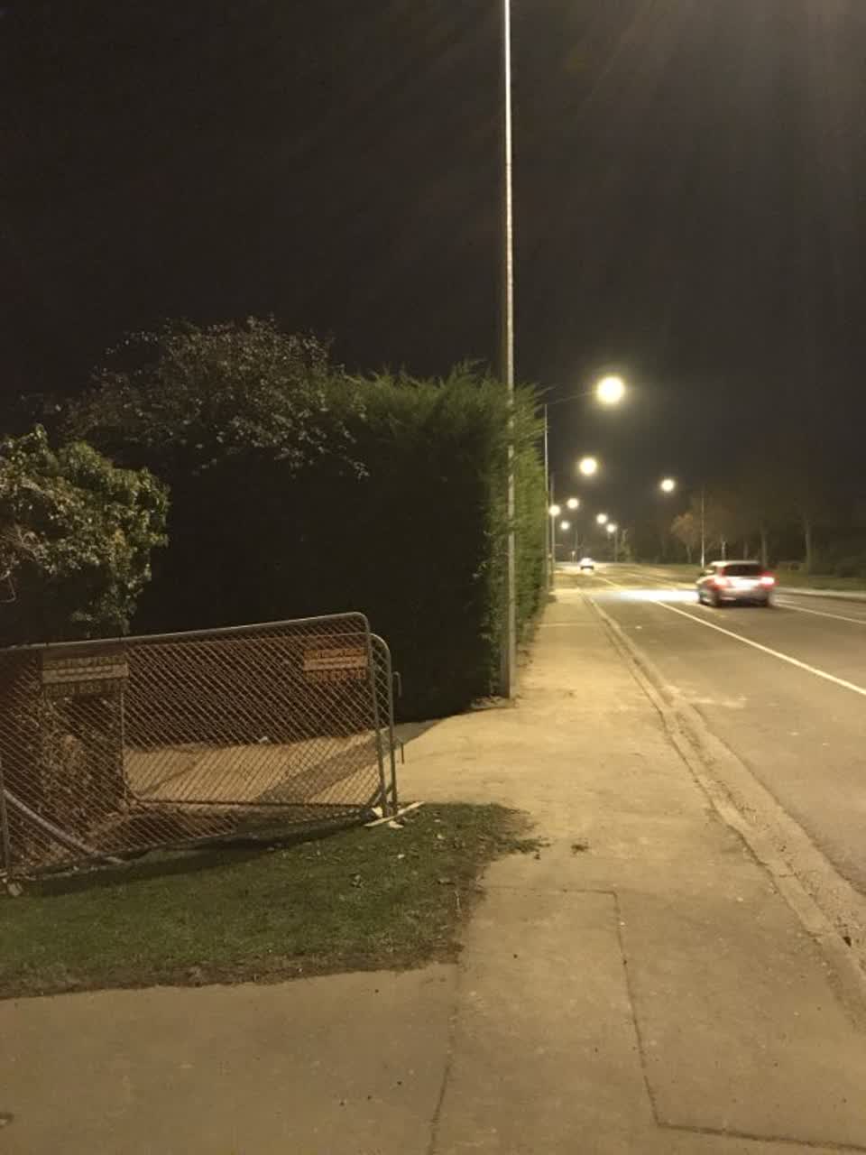The photograph attached to this roading/streets report