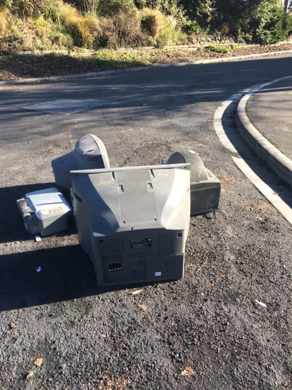 The photograph attached to this rubbish/recycling report