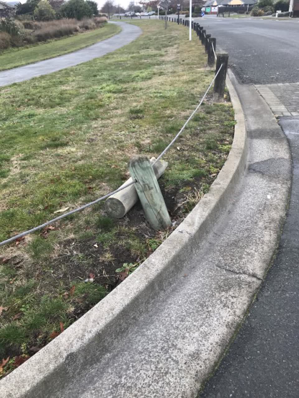 The photograph attached to this roading/streets report