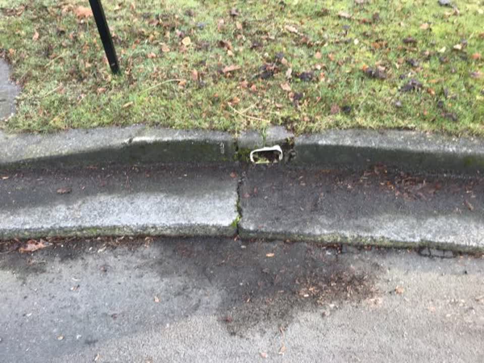 The photograph attached to this roading/streets report
