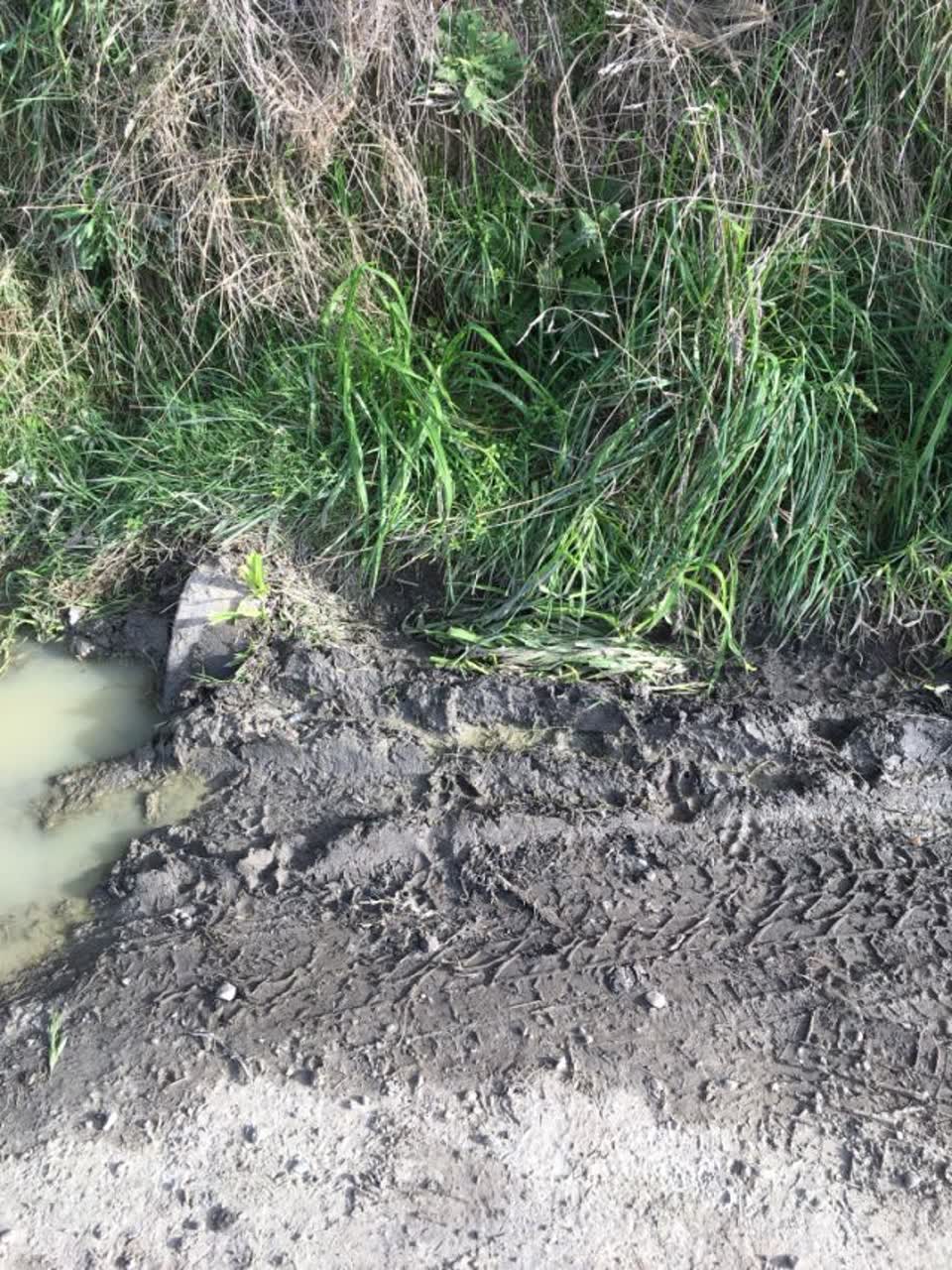 The photograph attached to this wastewater/stormwater report