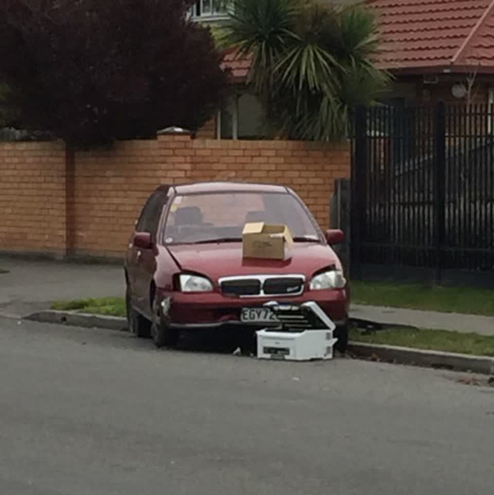 The photograph attached to this roading/streets report